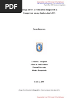 FDI in BD in Comparison Among South Asian LDCs-Thesis
