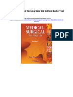 Medical Surgical Nursing Care 3rd Edition Burke Test Bank