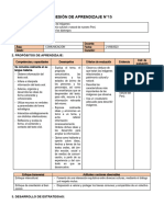 3° Grado - Sesiones Del 21 Al 25 de Agosto