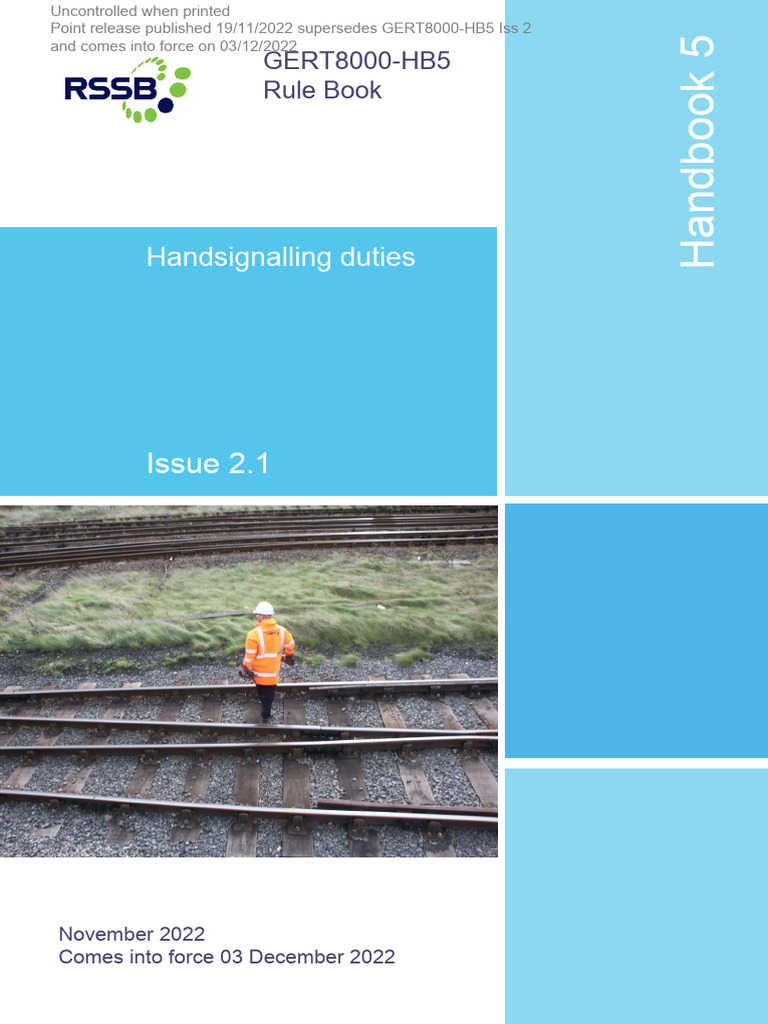 GERT8000 HB5 Iss 2 1 | PDF | Transport Infrastructure | Transport Safety
