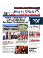 Periódico Noticias de Chiapas, Edición Virtual Jueves 21 de Septiembre de 2023