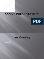 Sana's Presentation