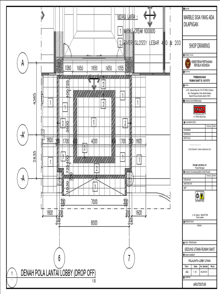 Pola Lantai Drop Off PDF