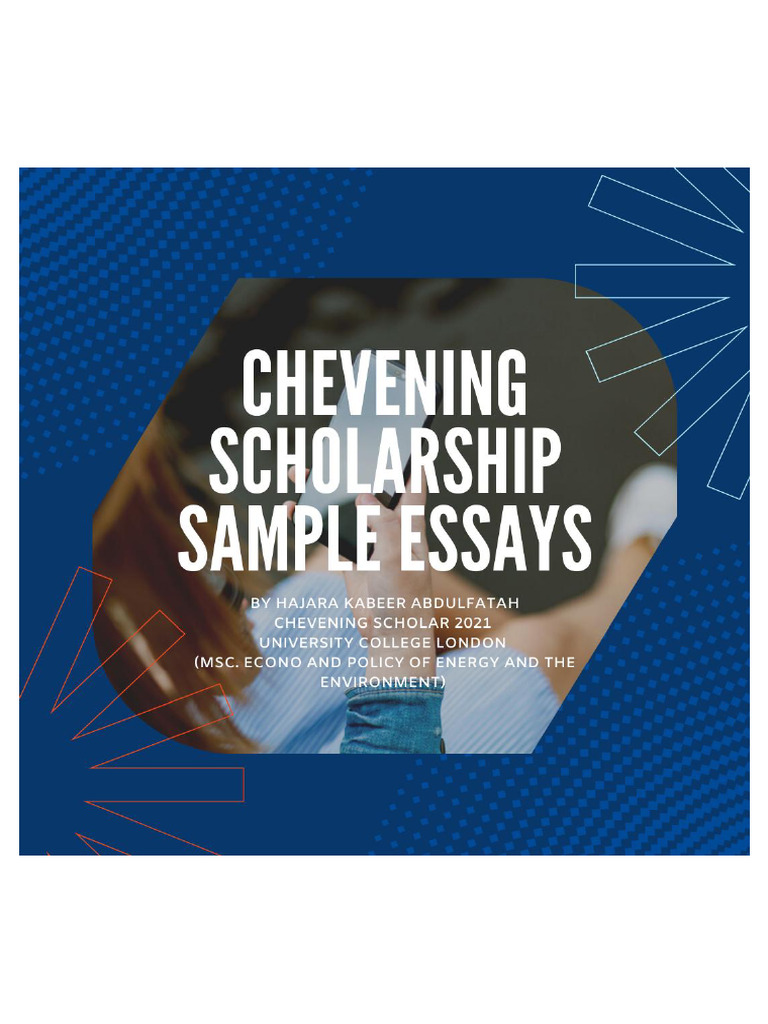 chevening essays sample pdf