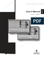 Behringer Pmh880s Manual de Usuario