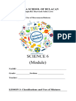 Module #3 Classifications and Formation of Mixtures (New)