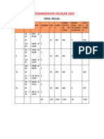 Calendarizacion Escolar 2023