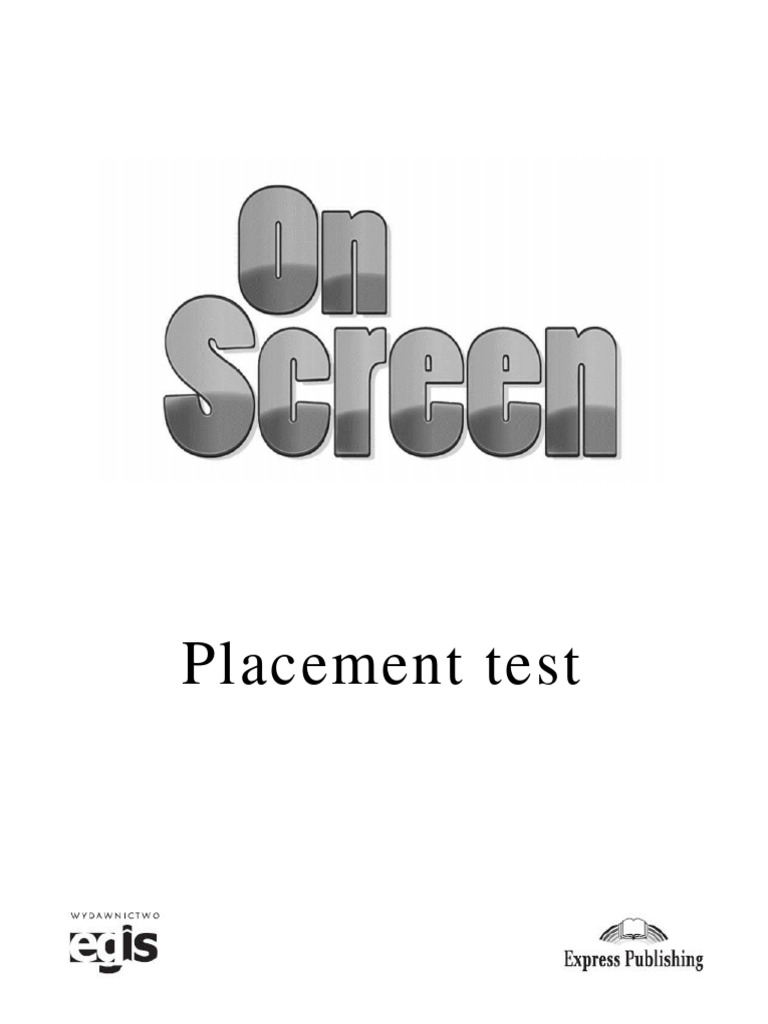 2 On Screen Placement Test | PDF