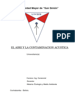 El Aire y La Contaminacion Acustica