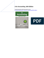Solution Manual For Accounting 25th Edition