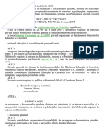 OM - 4626 - 2005 - Metodologie - Recuperare A Documentelor Pierdute, Distruse Ori Deteriorate Si Taxarea Serv