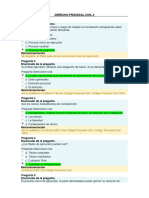 Autoevaluacion 1 - Derecho Procesal Civil II