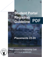 Placement Portal Registration Guide