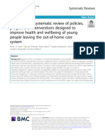 Protocol For A Systematic Review of Policies Programs or Interventions Designed To Improve Health and