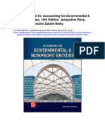 Solution Manual For Accounting For Governmental Nonprofit Entities 19th Edition Jacqueline Reck Suzanne Lowensohn Daniel Neely