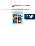 Solution Manual For Accounting Text and Cases 13th Edition by Anthony