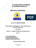 Estructura de Los Metales Informe 4 TTT