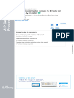 Influence of Interconnection Concepts For IBC Solar Cell Performance by Simulation