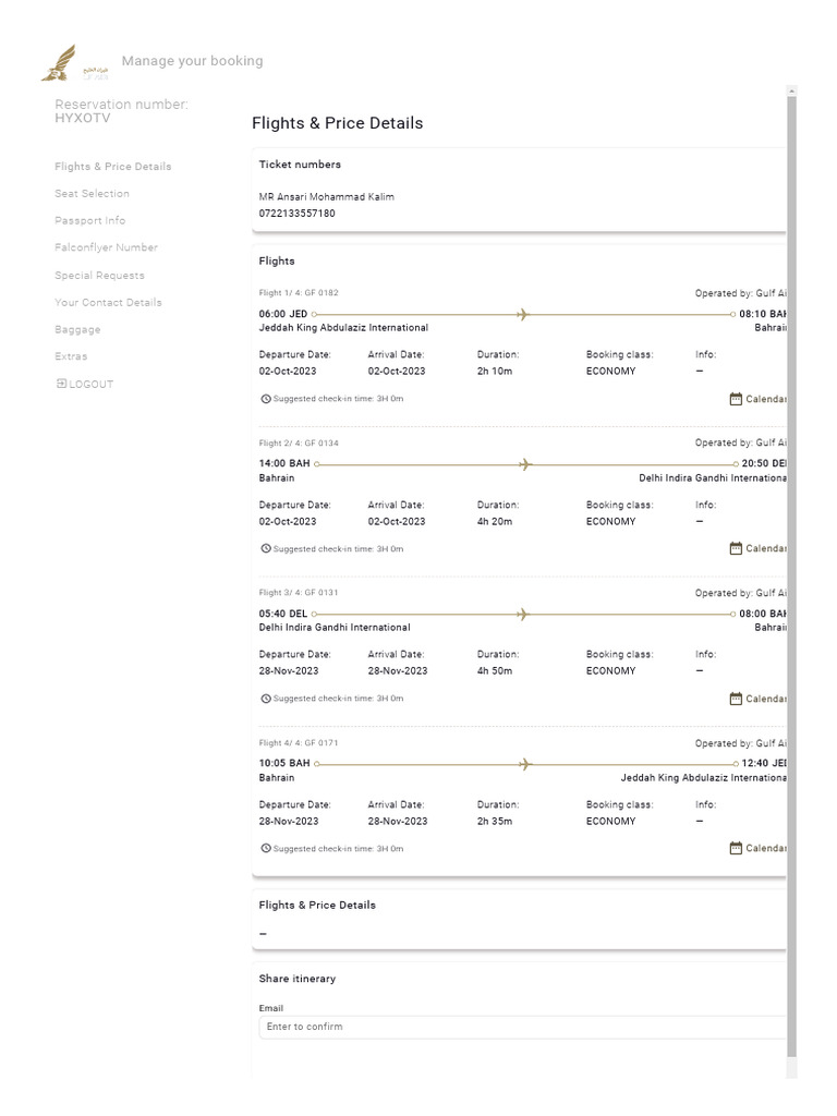 Gulf Air | PDF | Aviation | Transport
