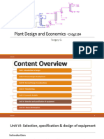 Plant Design and Economics - : Cheg5184