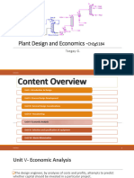 Plant Design and Economics - : Cheg5184