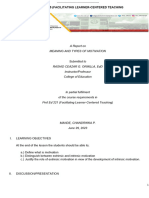 Format For Reportorial Activity