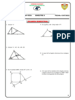 Cuarto - Geometría - Examen Bimestral - II B - 13-07-2022