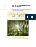 Solution Manual For Art and Science of Leadership The 6 e 6th Edition 013254458x