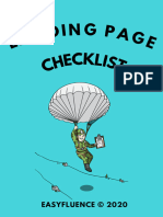 Landing Page Checklist - Blue