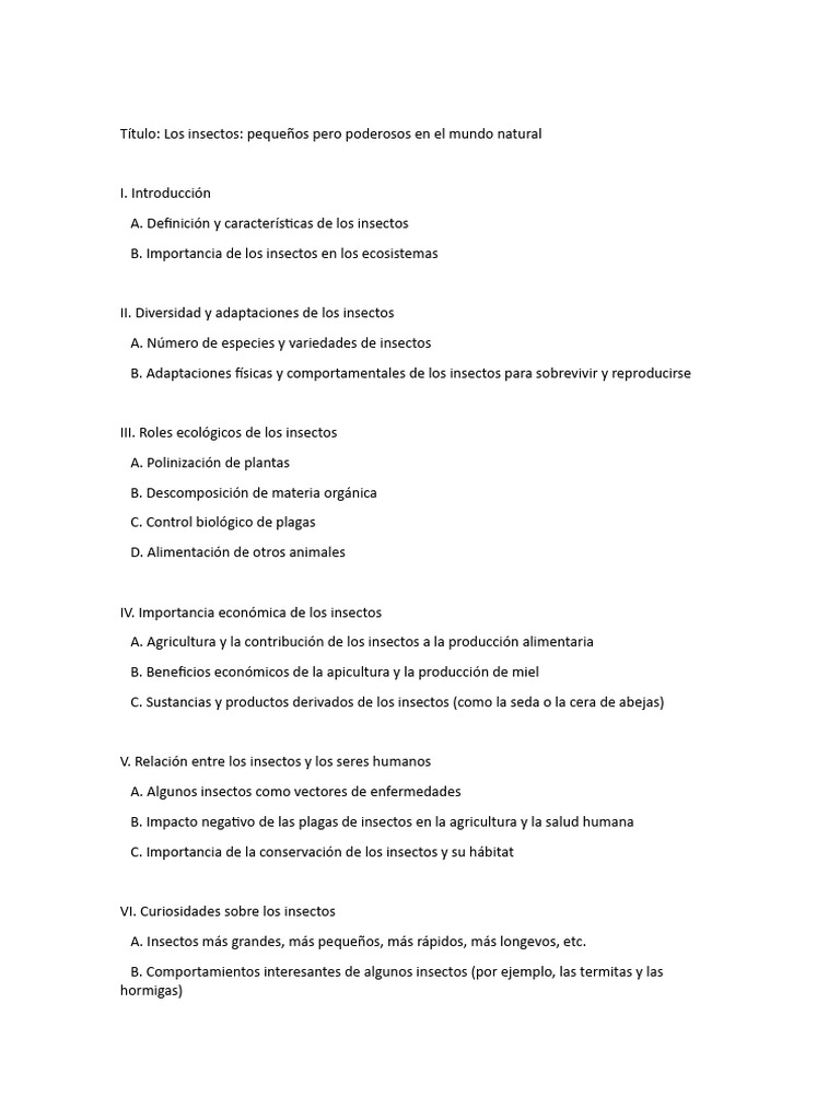 Insectos: Clave en Ecosistemas y Economía | PDF | Tecnología