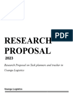 Task Trackers and Planner Research Proposal