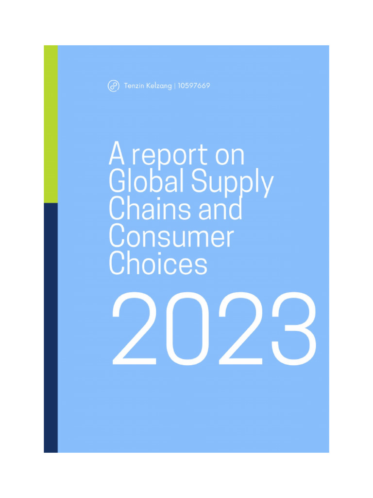 A Report On Global Supply Chains and Consumer Choices | PDF | Supply ...