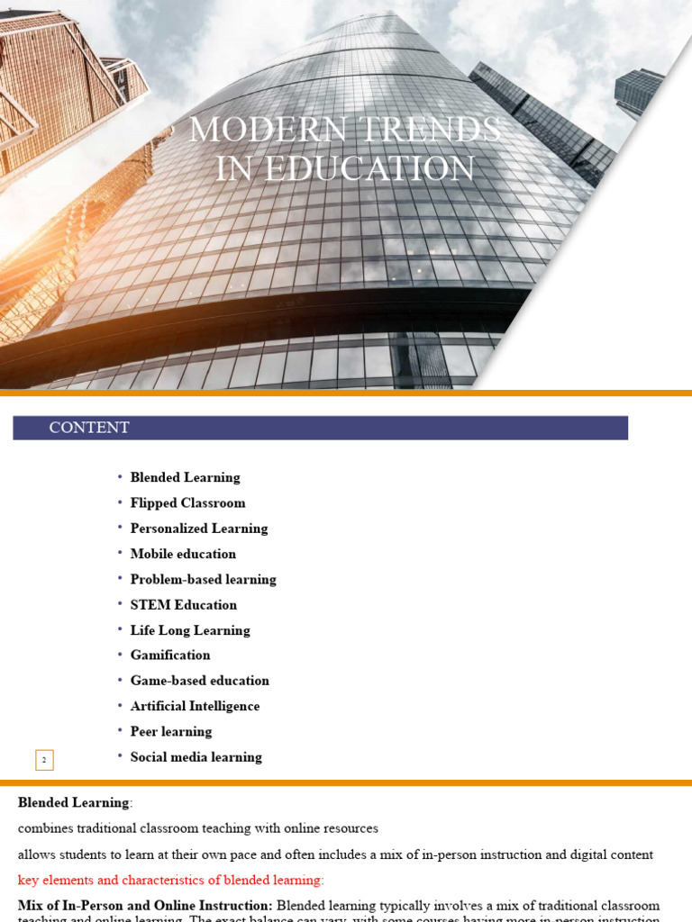 Modern Trends in Education | PDF | Educational Technology | Popular ...