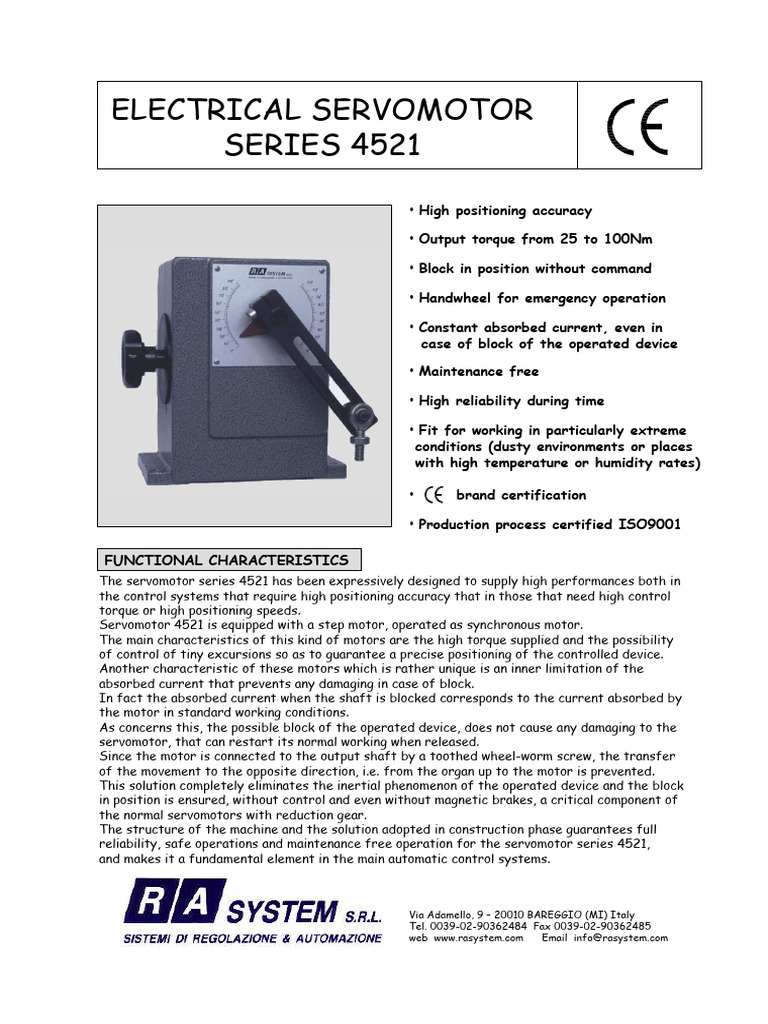 4521 BR en | PDF | Electric Motor | Equipment