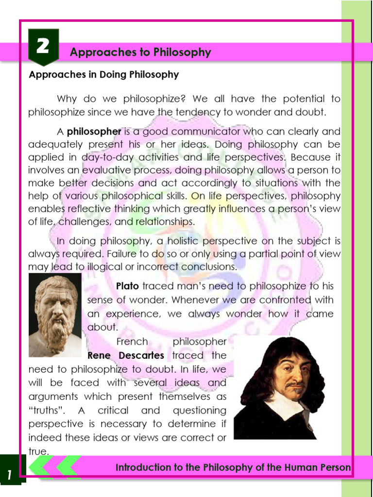 Intro To Philo Quarter 1 Week 2 Pdf Epistemology Logic