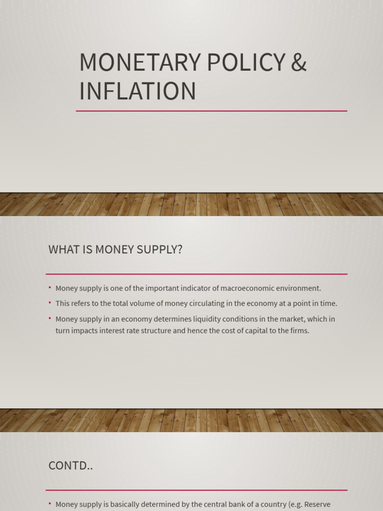 Monetary Policy & Inflation | PDF | Money Supply | Inflation