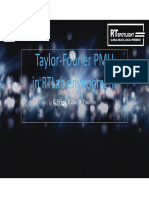 OPAL RT Taylor-Fourier PMU in RTLab Environment