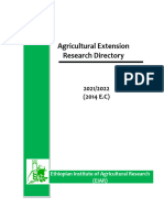 Agricultural Extension and Communication Research Directory 2021