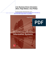 Solution Manual For Business Driven Information Systems 6th Edition Paige Baltzan Amy Phillips