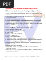 COA - Question - Bank SEM 4