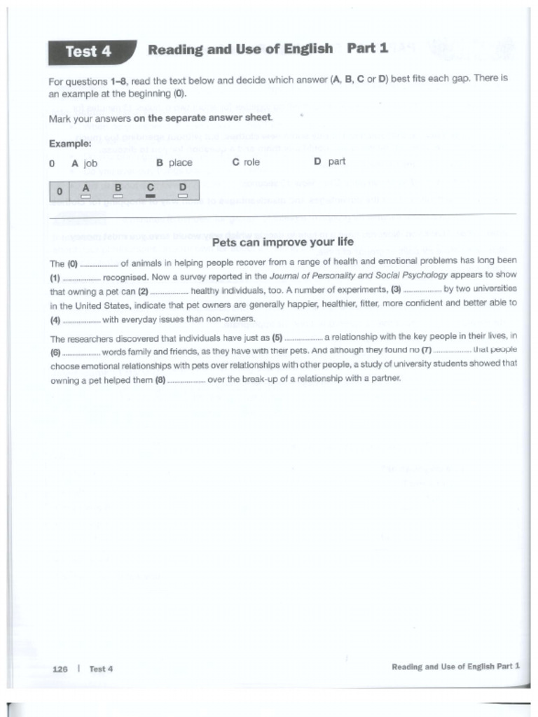 Test and Key | PDF