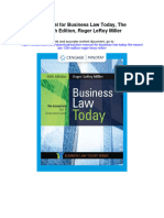 Solution Manual For Business Law Today The Essentials 12th Edition Roger Leroy Miller
