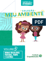 Atividades 5º Ano - Biomas Brasileiros - Pantanal, Pampa e Caatinga