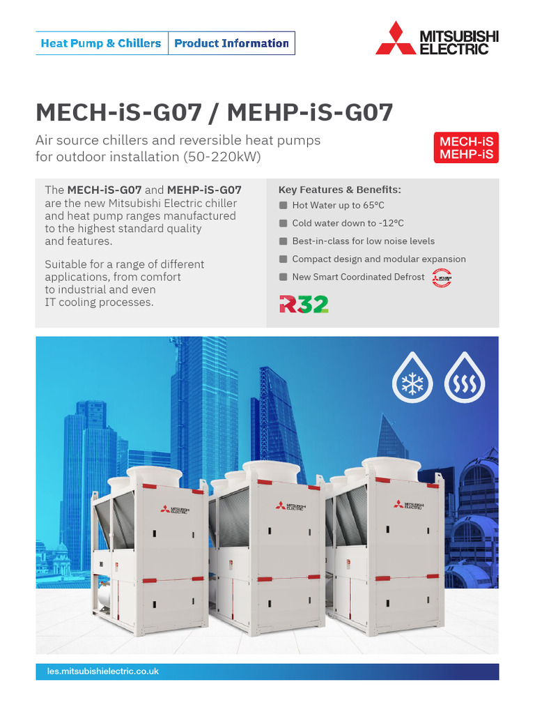 Mitsubishi MECH-iS & MEHP-iS Overview | PDF | Heat Pump | Engineering ...