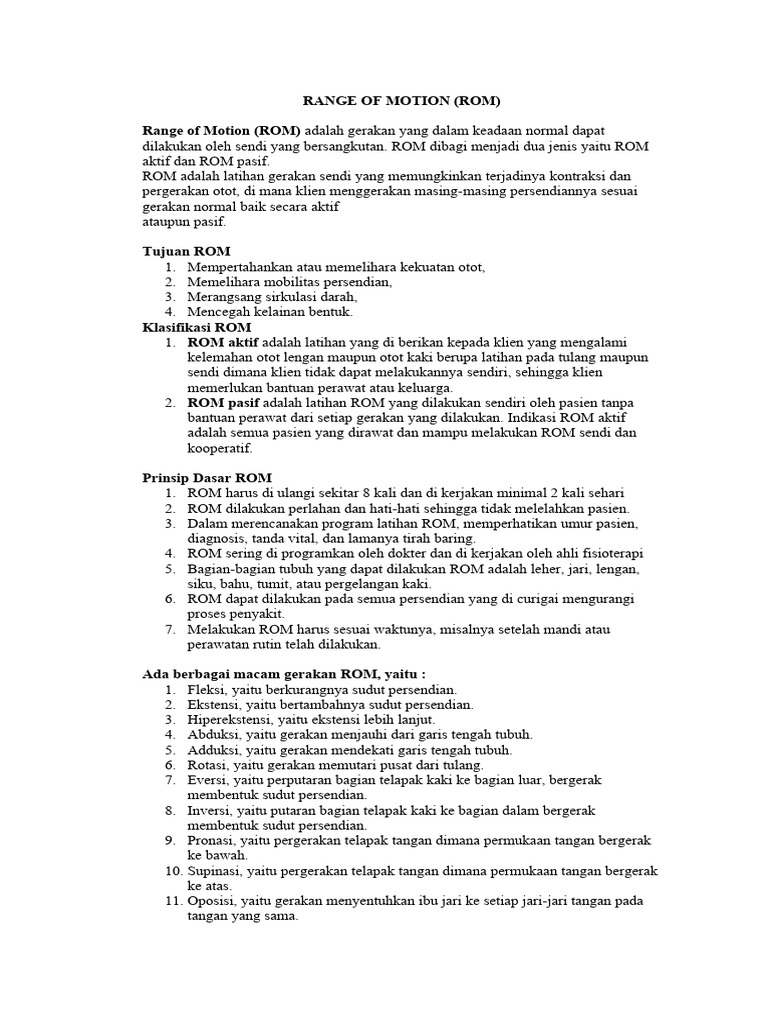 Gerakan ROM | PDF
