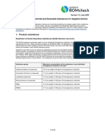 List of Restricted and Declarable Substances For Supplied Articles - July 2023