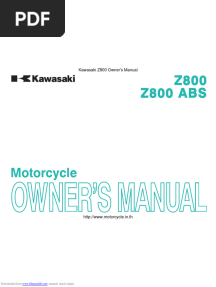 Z800 Owners Manual