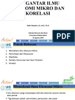 Malik - Pengantar Ilmu Ekonomika Mikro Dan Korelasi - 19 Agustus Dan 8 Sept 2023