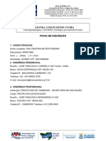 AMA FICHA INSCRIÇÃO Ana Cristina Moter Pereira