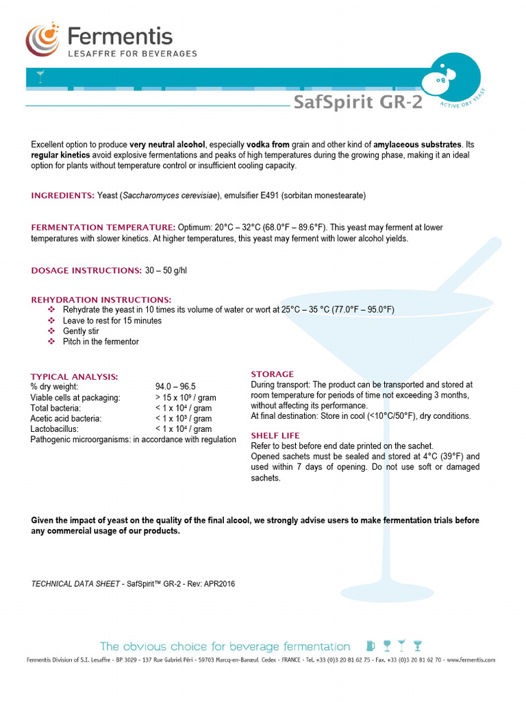 SafSpirit GR2 en | PDF | Cooking, Food & Wine
